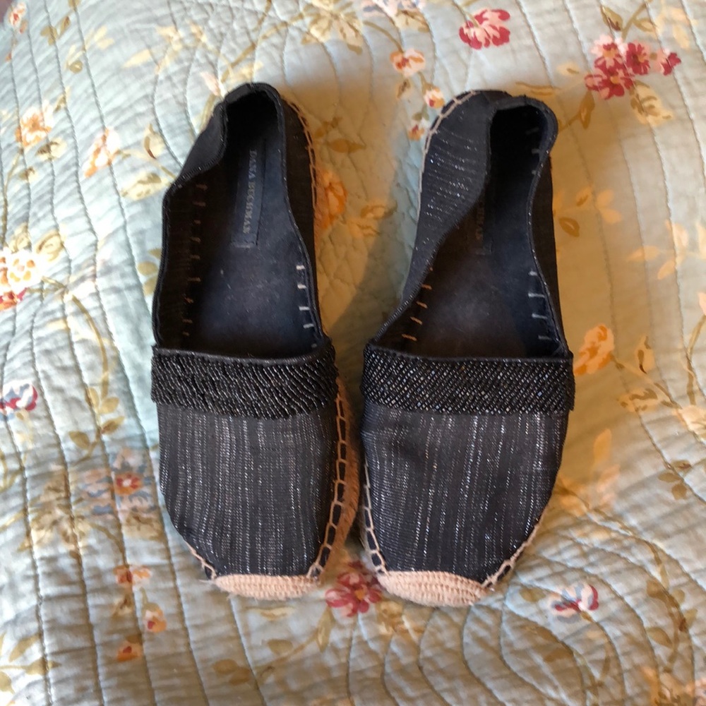 Dana Buchanan black slip on with jute soles